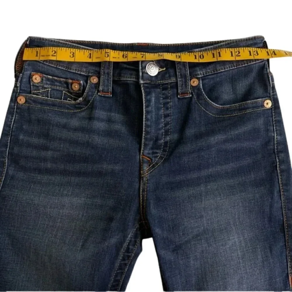 True Religion Halle High Rise Super Skinny Women's Dark Blue Jeans Size 27 - Picture 9 of 11